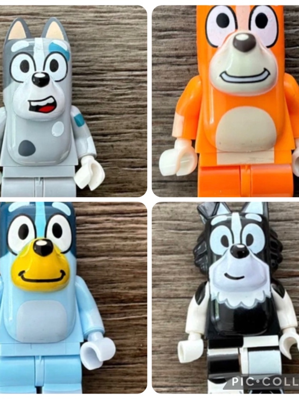 4 Bluey Minifigures